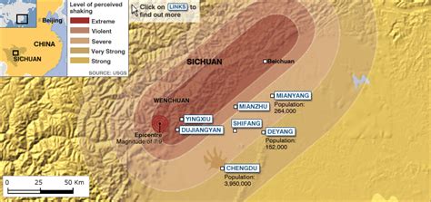 China: Mapping the earthquake zone - China | ReliefWeb