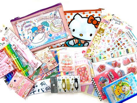 Japanese Kawaii Stationery set box -Grab bags- Washi tape,Origami ...