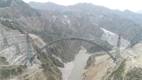 Chenab Bridge-Arch Completion - INDIA New England News