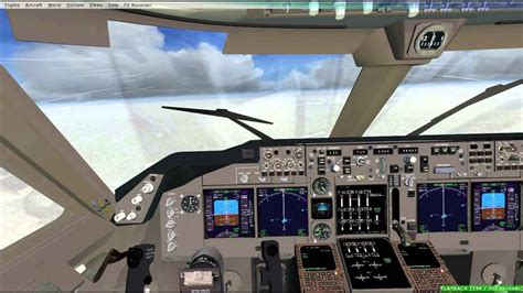 FSX Boeing 747-8i Cockpit Landing in Chicago (KORD) Snow Storm HD - YouTube