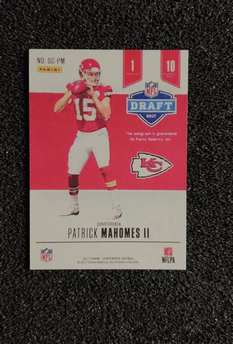 2017 Patrick Mahomes Autograph Rookie Card. Reprint Mint | Etsy