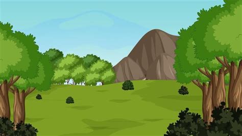 HD Free Download Animated Forest Background | Cartoon Background Loop ...