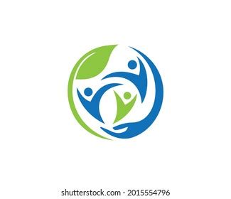 Wellness Health Logo Design Vector Template Stock Vector (Royalty Free ...