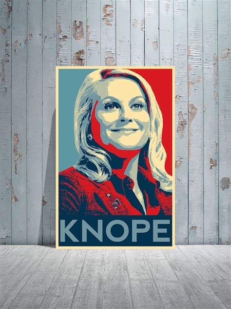 LESLIE KNOPE / Parks And Recreation / 'HOPE' Poster Art Style