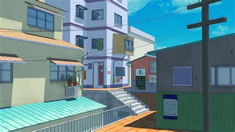 ArtStation - blender 3d anime background bnpr render