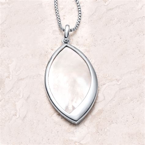 Mother of Pearl Margo Necklace in Sterling Silver - Landing Company