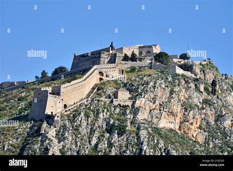 Palamidi castle in Nafplio town, Peloponnese, Greece Stock Photo - Alamy