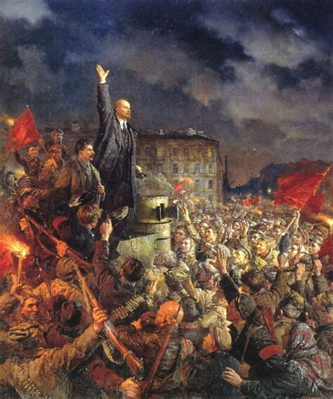 Live long October revolution (by Soviet artist Vladimir Alexandrovich Serov, 1951) : r ...