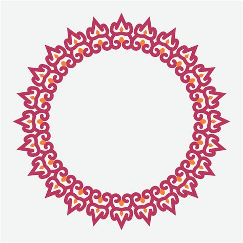 decorative round frame. circle frame. Vector design element. 17189696 Vector Art at Vecteezy