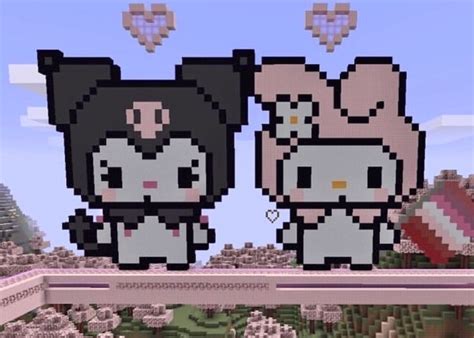 my melody and kuromi in minecraft | Fotos de hello kitty, Cosas ...