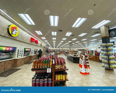 The Interior of a Buc Ees Gas Station, Fast Food Restaurant, and Convenience Store Editorial ...