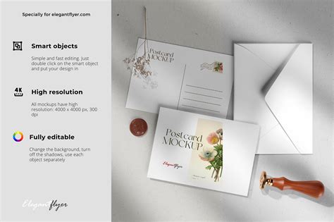 Free postcard mockup on Behance