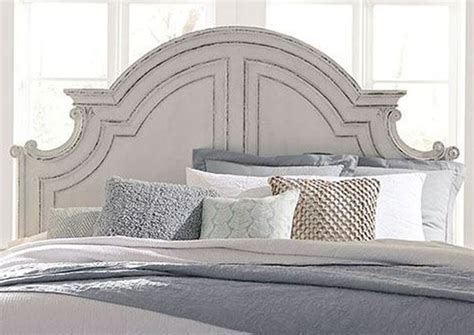 Magnolia Manor King Size Panel Bed - White | Home Furniture