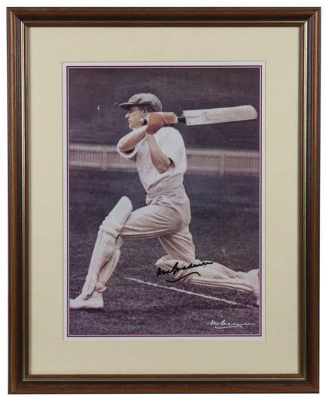 Signed Don Bradman Young Star Reproduction Photograph - Sporting - Cricket - Memorabilia