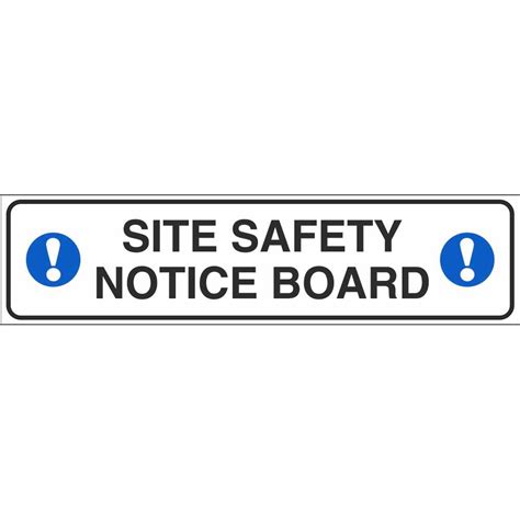 Site Safety Notice Board Signs | Site Notice Signs Ireland