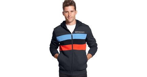 PUMA Bmw Motorsport Full-zip Fleece Hoodie in Blue for Men | Lyst