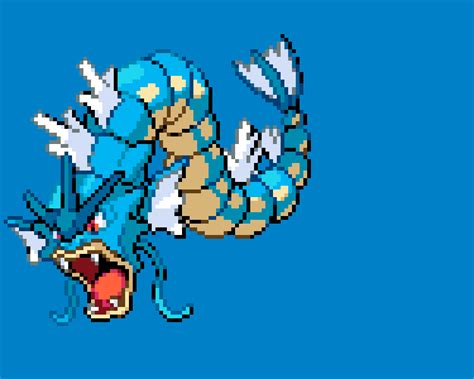 Gyarados for bhoward8 pokemon pixel art