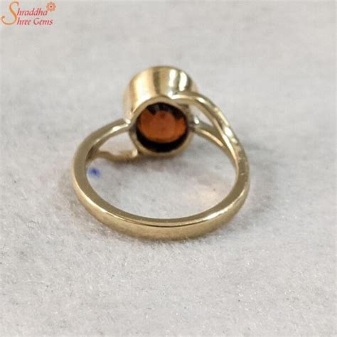 Natural And Certified Gomed Ring | Hessonite Garnet Ring