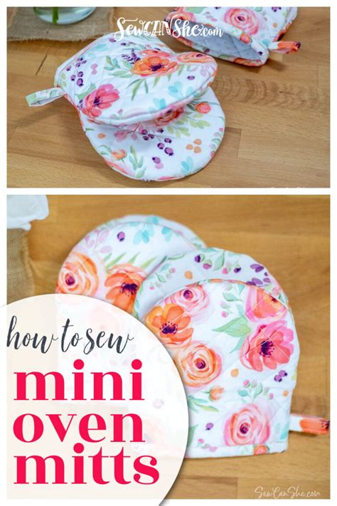 How to Sew Mini Oven Mitts - Free Sewing Pattern!