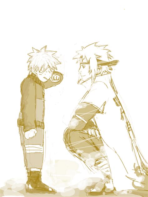 Minato & Naruto - Minato Namikaze Fan Art (26173714) - Fanpop