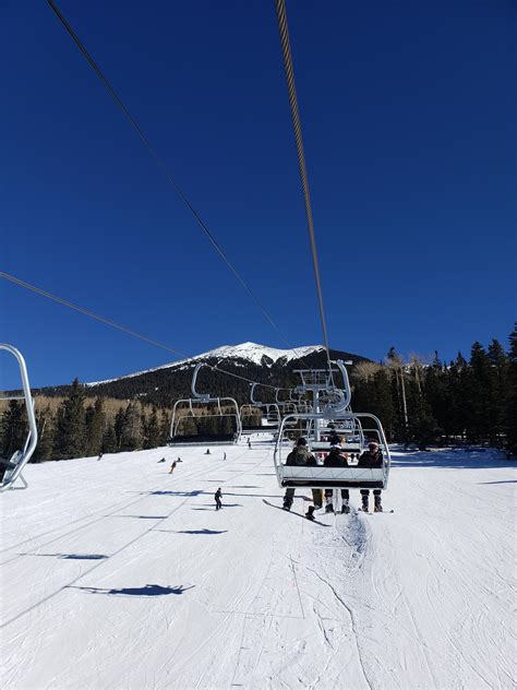 Not a cloud today. Flagstaff, AZ : r/skiing