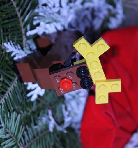 Build Your Own LEGO® Miniature Reindeer Ornament Kit | Etsy