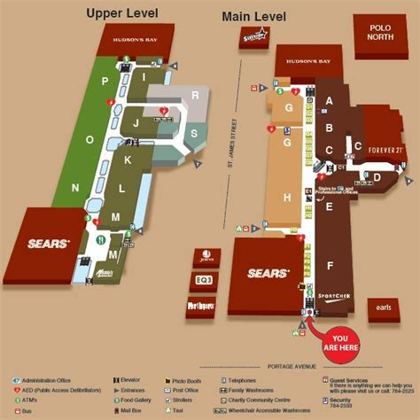 CF Polo Park Shopping Centre shopping plan | Shopping center, Canada shopping, Shopping places