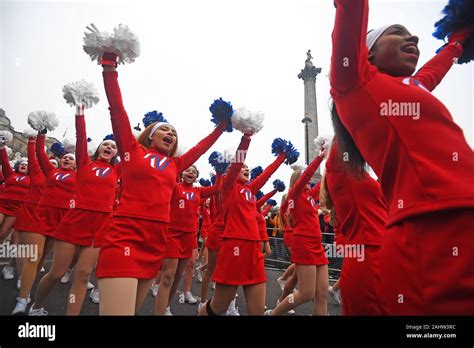 Performers during the New Year's Day Parade in London Stock Photo - Alamy