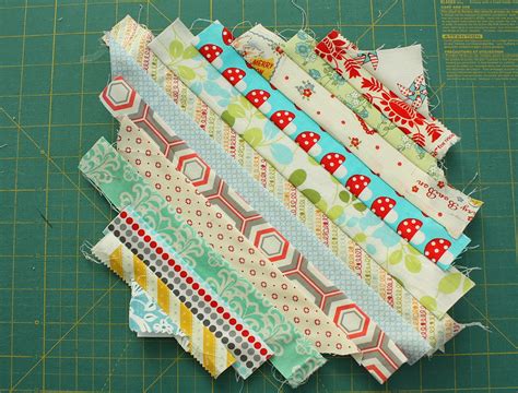 Easy Scrap fabric quilt block - Diary of a Quilter - a quilt blog