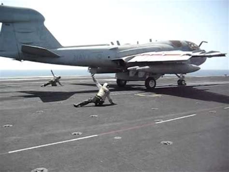 EA-6B Prowler Carrier Launch - YouTube