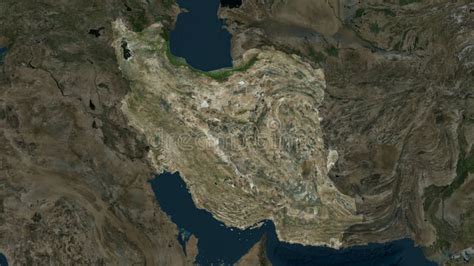 Iran Highlighted. High-res Satellite Stock Illustration - Illustration ...