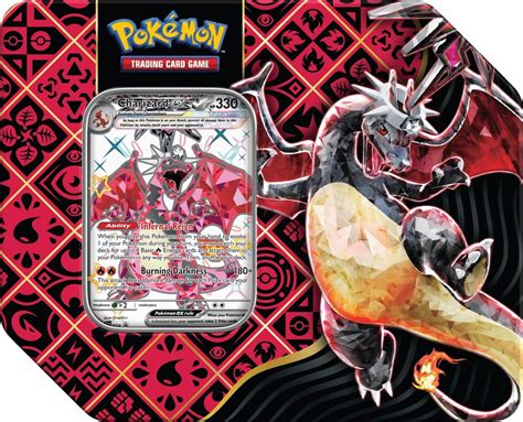 Thẻ bài TCG Pokemon Scarlet & Violet Paldean Fates Shiny Charizard EX Tin - TCGP87624