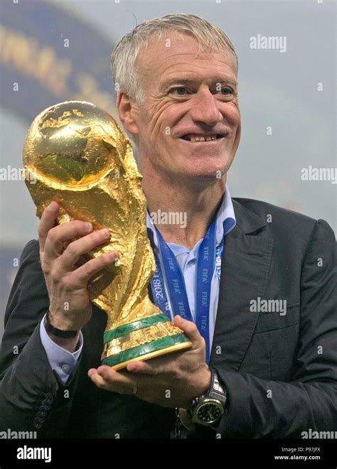 Didier deschamps world cup trophy hi-res stock photography and images ...