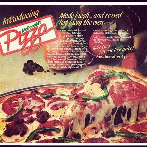 McDonald's Pizza Canada Coming Back? McPizza Details 2021