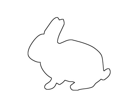 bunny outline Photos of bunny cut out outline printable png – Clipartix