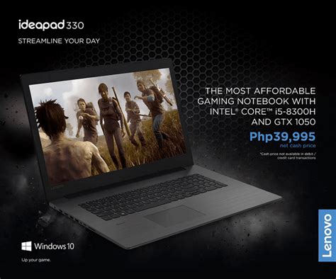 Sale Alert: Lenovo IdeaPad Gaming 330 GTX 1050 is priced at PHP 39,995