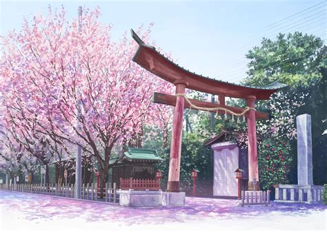 Anime Landscape: Temple (Anime Background)