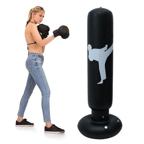 EUWBSSR Boxing Punch Bag, Punching Bag with Stand for Kids Freestanding ...