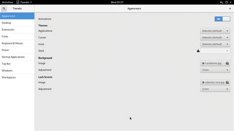 Configure Arch Linux Themes with GNOME tweaks