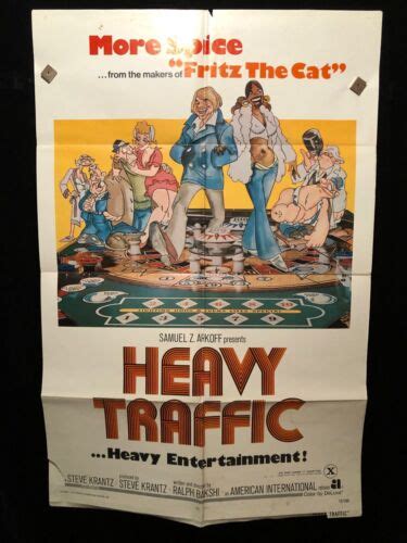 Heavy Traffic 1973 One Sheet Movie Poster Adult Cartoon Sex ...