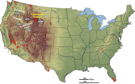 Continental Hotspot - Geology (U.S. National Park Service)