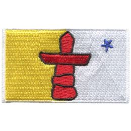 Nunavut Flag Embroidered Patch by E-Patches & Crests