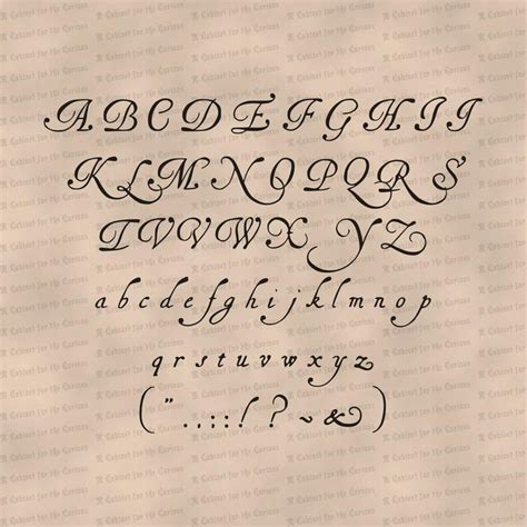 Installable Font Vintage 17th Century Handwriting Antique Early Modern Uppercase & Lowercase ...