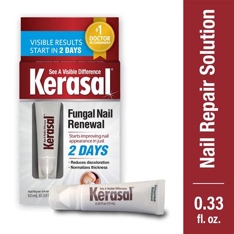 Kerasal Fungal Nail Renewal Treatment 10ml, Restores The Healthy Appearance of Nails Discolored ...