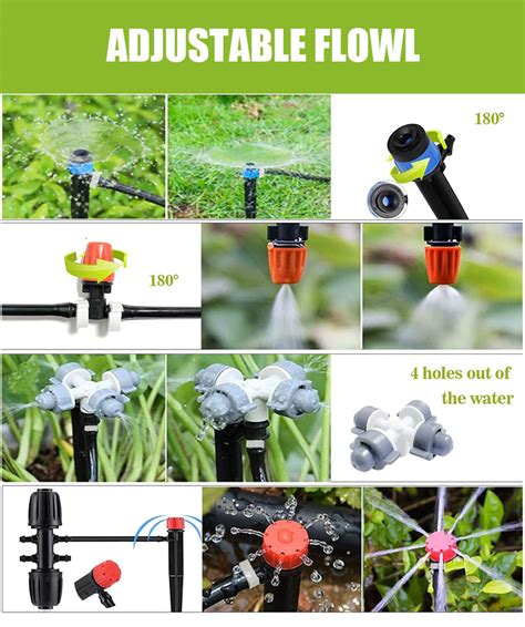 Garden Greenhouse Drip Irrigation Kit Automatic Irrigation System Plant ...