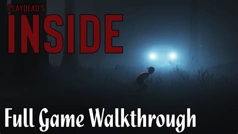 Inside Full Game Walkthrough No Commentary (All Secrets + Both Endings) ... | Full games, Xbox ...