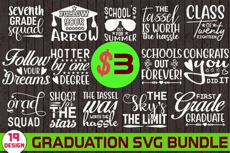 Graduation Quotes SVG Design Bundle, Graphic by Fallencraftworld · Creative Fabrica