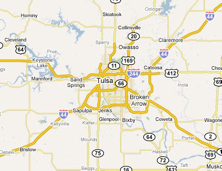 Tulsa Metro Map - ToursMaps.com