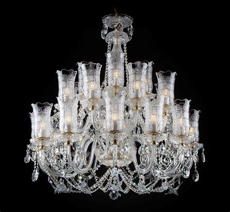 Large luxury crystal chandelier with hand blown glass butterflies | Bohemian glass