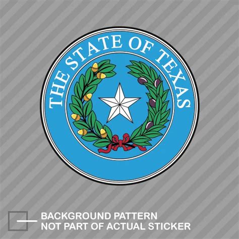 TEXAS STATE SEAL Sticker Decal Vinyl lone star Gods country $4.96 - PicClick